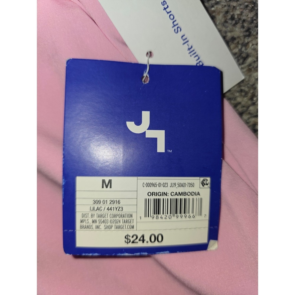 JoyLab Women Mid-Rise Shorts Lilac Pink Built-In Liner Athletic Medium NWT - Picture 3 of 4